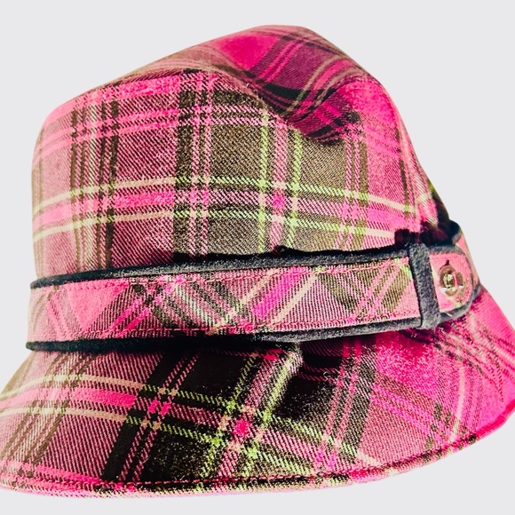 Coach Wool Pink Plaid Twist Buckle Bucket Hat
Vintage - Picture 9 of 10